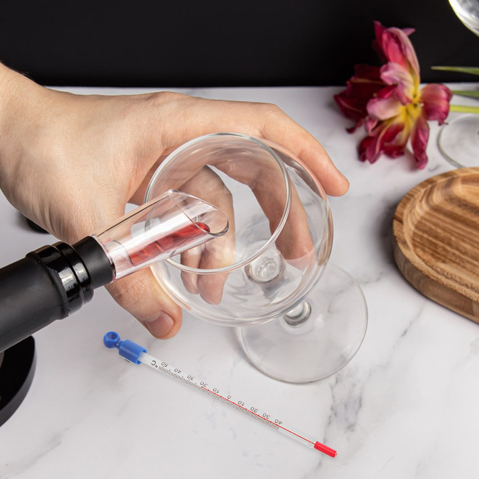 Glass Wine Thermometer Easy Re - đánh giá và giá Home Cooking In