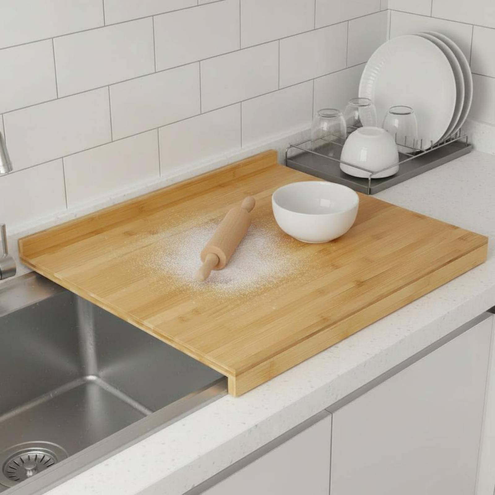 Over the Sink Cutting Board Mu - đánh giá và giá Home Cooking In